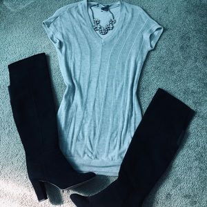 Beautiful Gray Sweater Dress